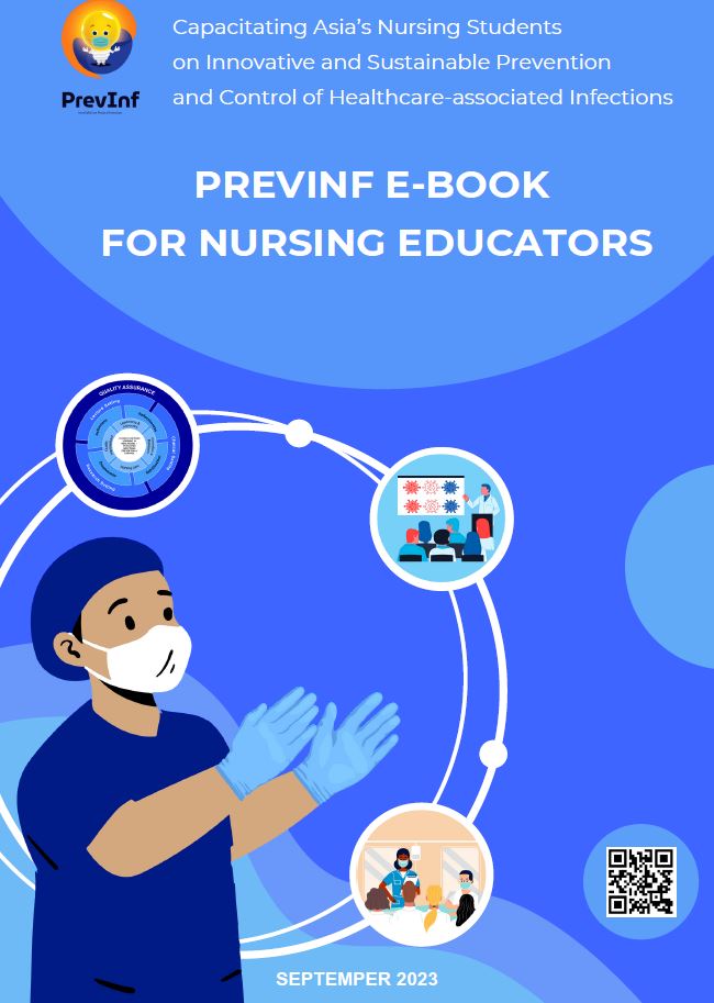 PervInf e-book for nursing educators -kirjan kansikuva.