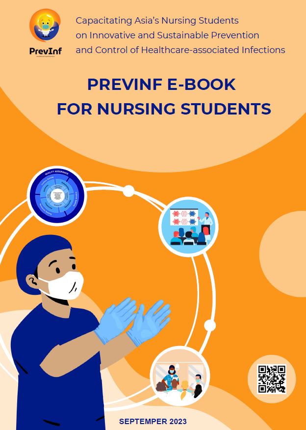 PervInf e-book for nursing students -kirjan kansikuva.